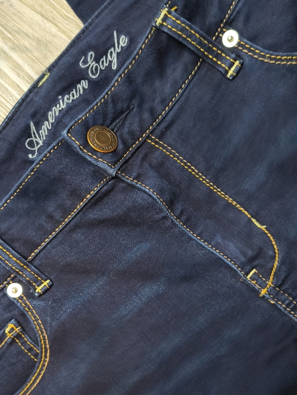 Super Stretch w/30.5" Inseam Mid Rise 🦅American Eagle Denim sac309